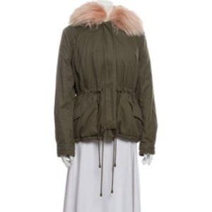 Alessandra Chamonix fur trim anorak jacket